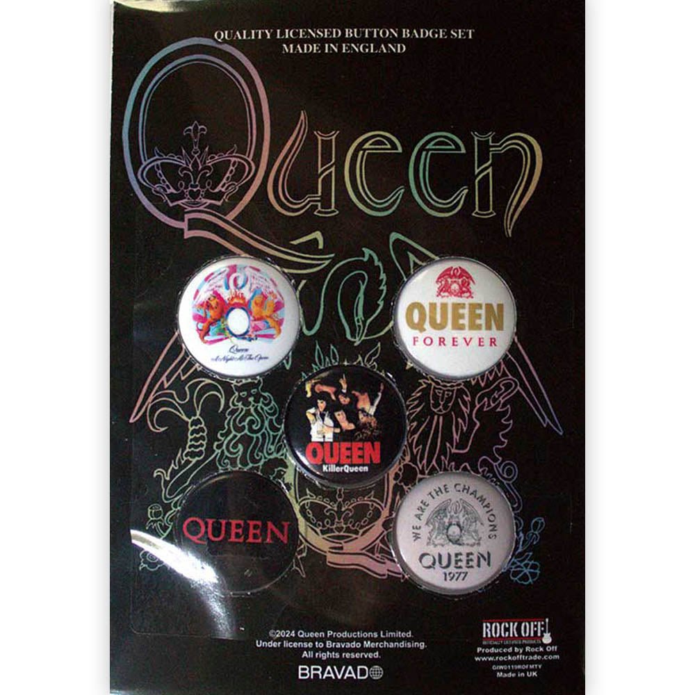 QUEEN クイーン (初来日50周年 ) - Killer Queen / 5個セット / バッジ - PGS